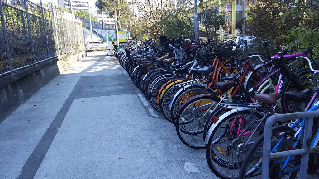 新大阪駅南口　自転車駐車場　一時駐車　外観