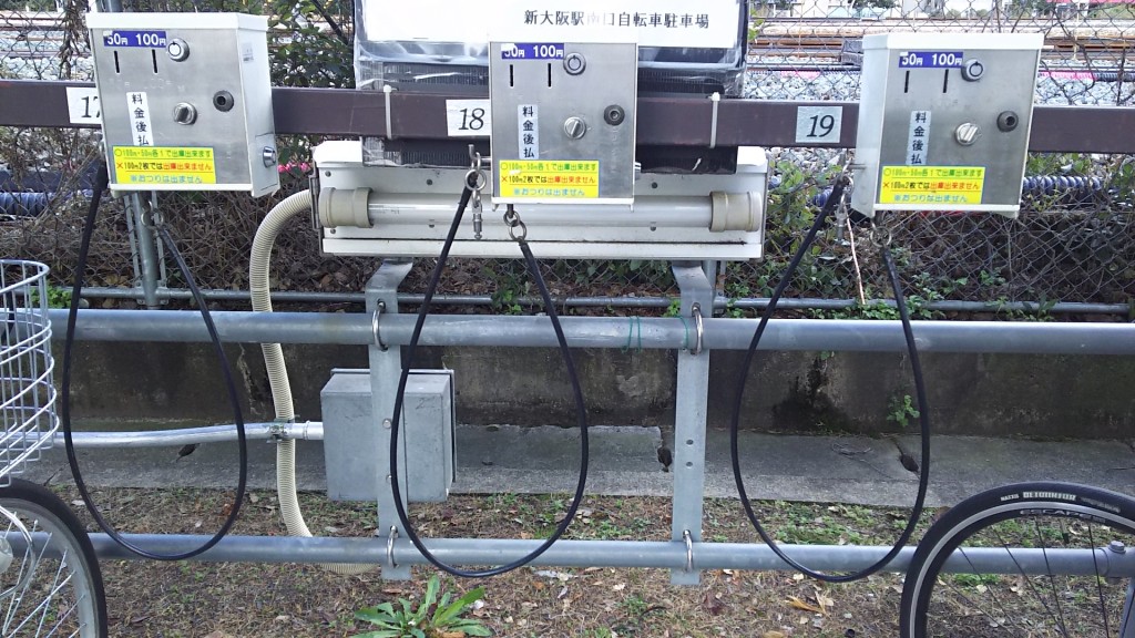 新大阪駅南口　自転車駐輪場　コインポスト　機械アップ