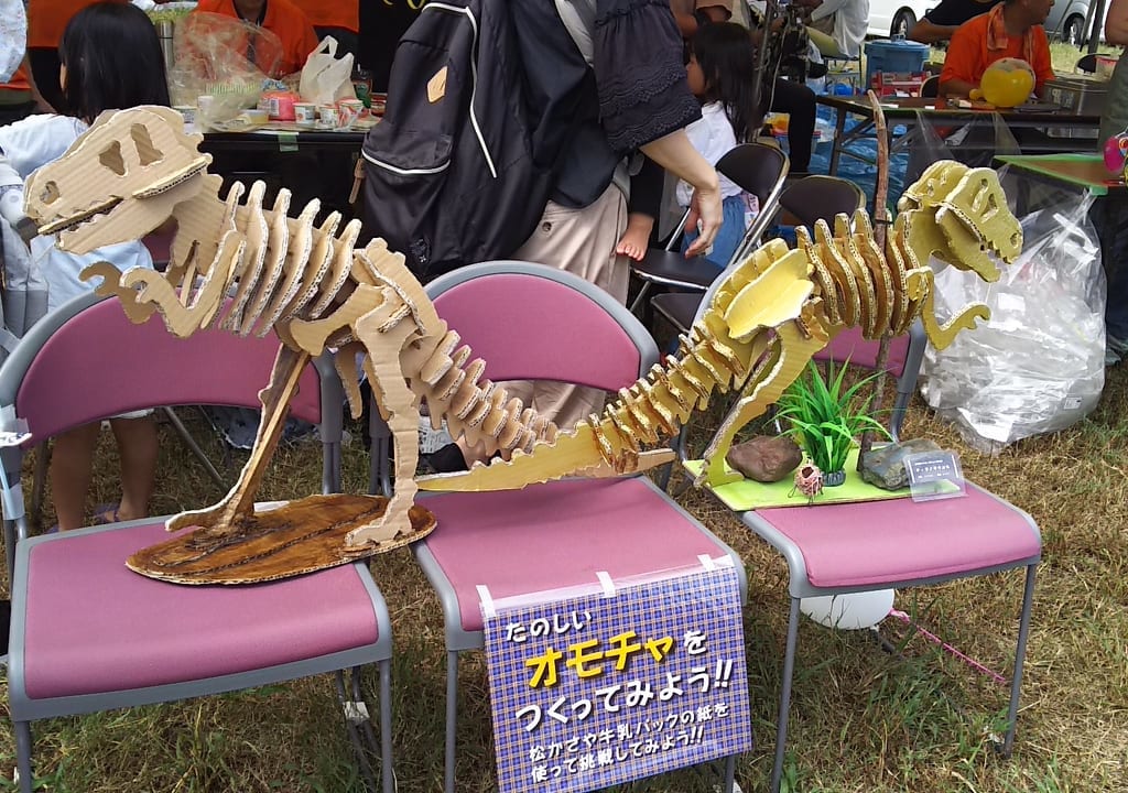 第46回　西淀川区民まつり　2019年　恐竜のおもちゃの展示